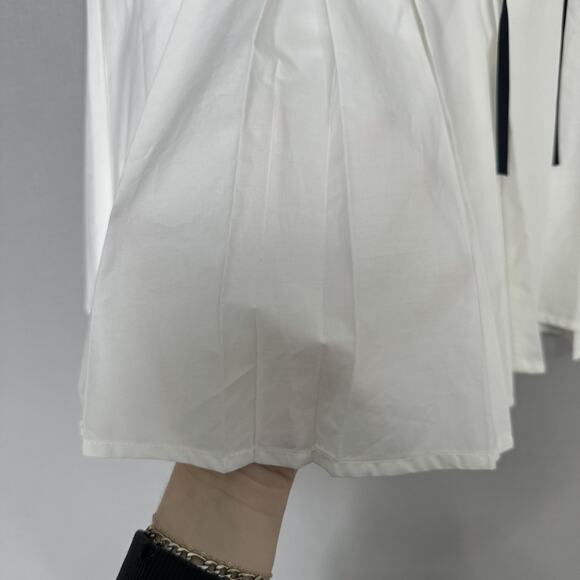 MABLE The Label Dress Womens Medium White Peter Pan Collar Sailor Cottage Preppy - Picture 6 of 14